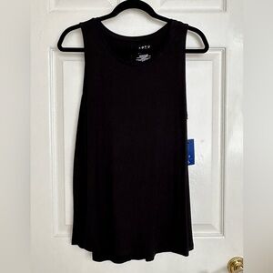 NWT Apt.9 Essentials women’s black sleeveless top size L